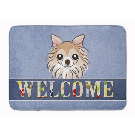 Carolines Treasures Chihuahua Welcome Machine Washable Memory Foam Mat BB1437RUG